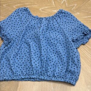 Zara Kids Blue Patterned Blouse
